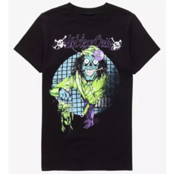 NWT Motley Crue Pushead Dr. Feelgood Women's Tee T-Shirt Black Medium - Picture 3 of 8